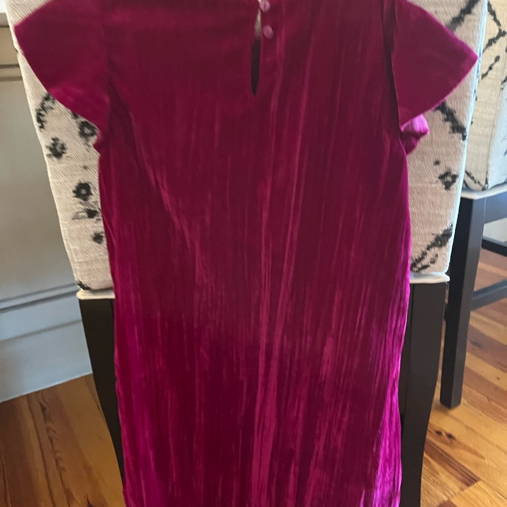 Beautiful girls velvet dress with cap sleeves